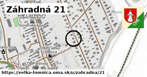 Záhradná 21, Veľká Lomnica