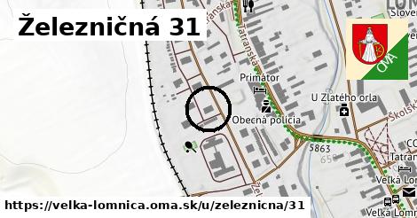 Železničná 31, Veľká Lomnica