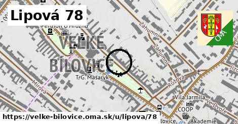 Lipová 78, Velké Bílovice