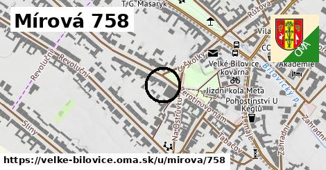 Mírová 758, Velké Bílovice