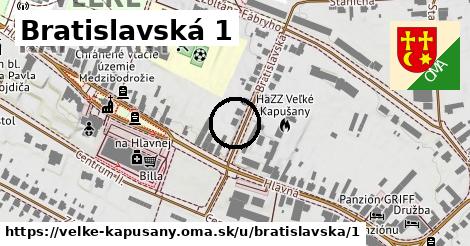 Bratislavská 1, Veľké Kapušany