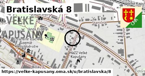 Bratislavská 8, Veľké Kapušany