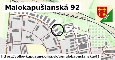 Malokapušianská 92, Veľké Kapušany