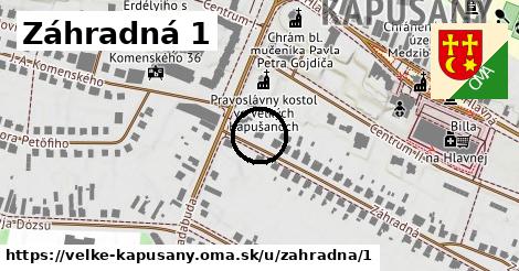 Záhradná 1, Veľké Kapušany