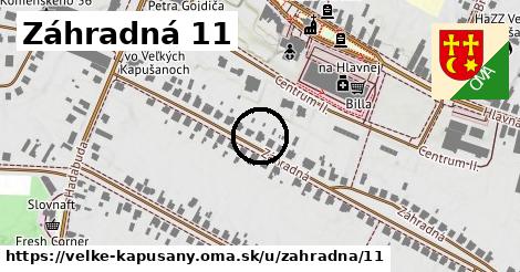 Záhradná 11, Veľké Kapušany