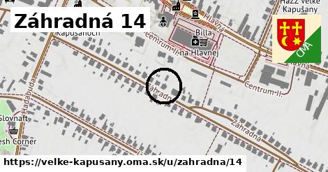 Záhradná 14, Veľké Kapušany