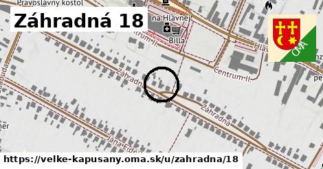 Záhradná 18, Veľké Kapušany