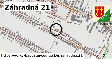 Záhradná 21, Veľké Kapušany