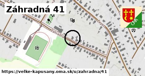 Záhradná 41, Veľké Kapušany