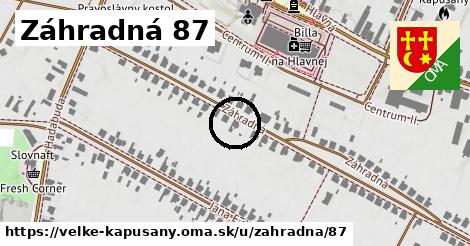 Záhradná 87, Veľké Kapušany