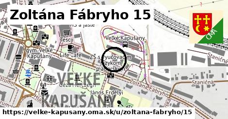 Zoltána Fábryho 15, Veľké Kapušany