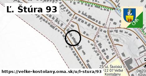 Ľ. Štúra 93, Veľké Kostoľany