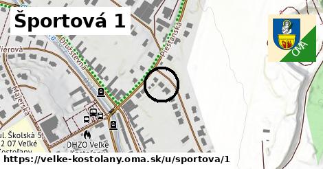 Športová 1, Veľké Kostoľany