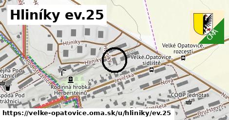 Hliníky ev.25, Velké Opatovice