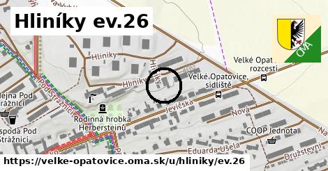 Hliníky ev.26, Velké Opatovice