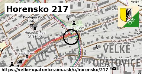 Horensko 217, Velké Opatovice