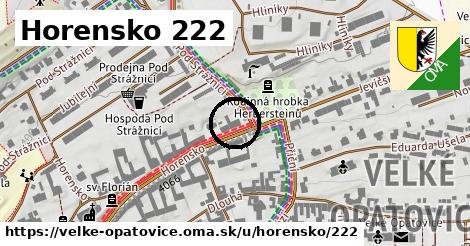 Horensko 222, Velké Opatovice