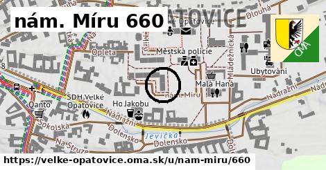 nám. Míru 660, Velké Opatovice