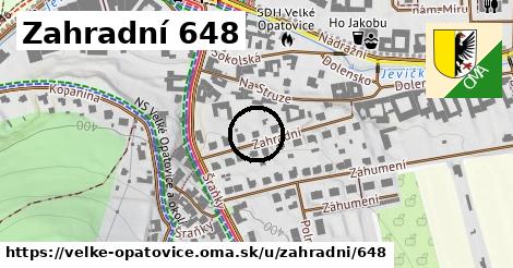 Zahradní 648, Velké Opatovice