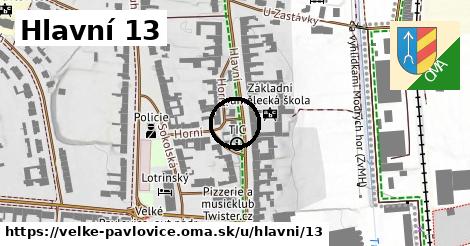 Hlavní 13, Velké Pavlovice