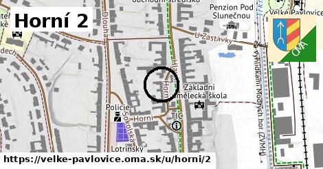 Horní 2, Velké Pavlovice