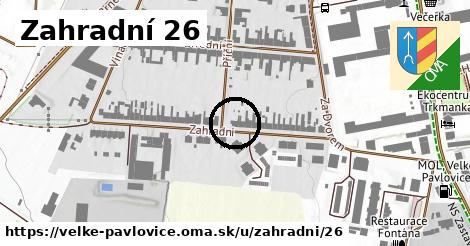 Zahradní 26, Velké Pavlovice
