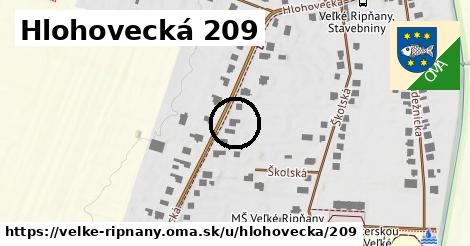 Hlohovecká 209, Veľké Ripňany