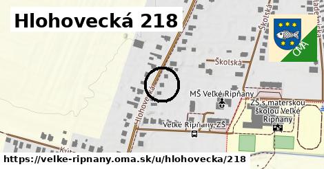 Hlohovecká 218, Veľké Ripňany