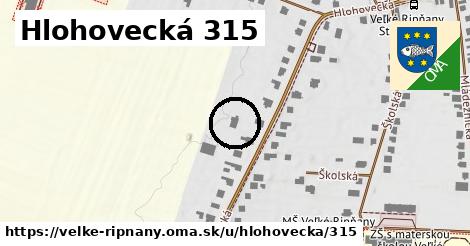 Hlohovecká 315, Veľké Ripňany