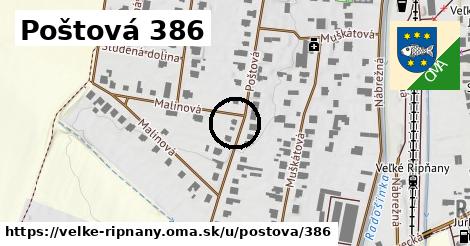 Poštová 386, Veľké Ripňany