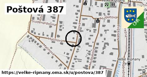 Poštová 387, Veľké Ripňany