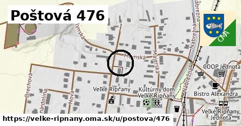 Poštová 476, Veľké Ripňany