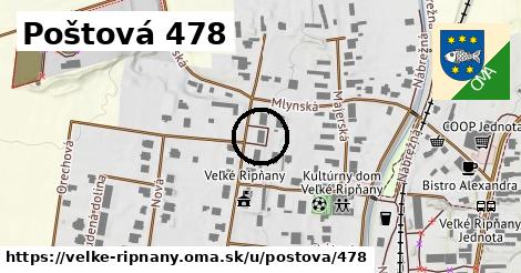 Poštová 478, Veľké Ripňany