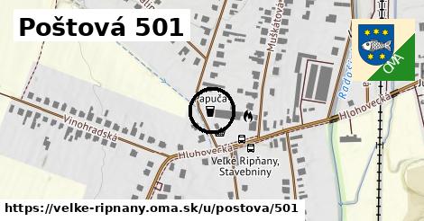 Poštová 501, Veľké Ripňany