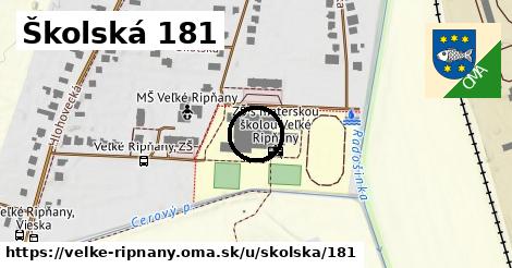 Školská 181, Veľké Ripňany