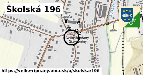 Školská 196, Veľké Ripňany