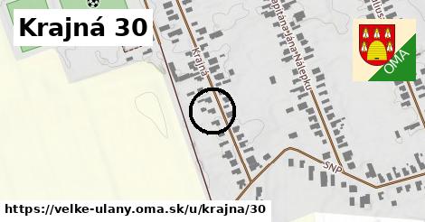 Krajná 30, Veľké Úľany