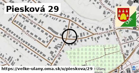 Piesková 29, Veľké Úľany