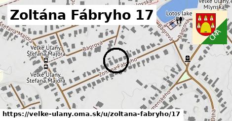 Zoltána Fábryho 17, Veľké Úľany