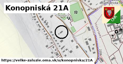Konopniská 21A, Veľké Zálužie