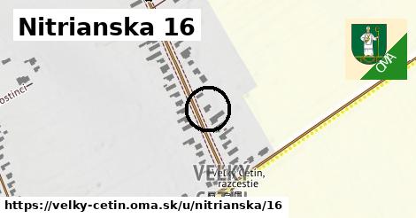 Nitrianska 16, Veľký Cetín