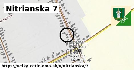 Nitrianska 7, Veľký Cetín