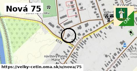 Nová 75, Veľký Cetín