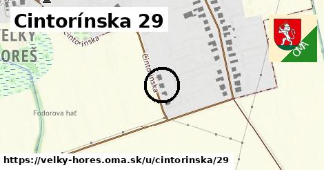 Cintorínska 29, Veľký Horeš