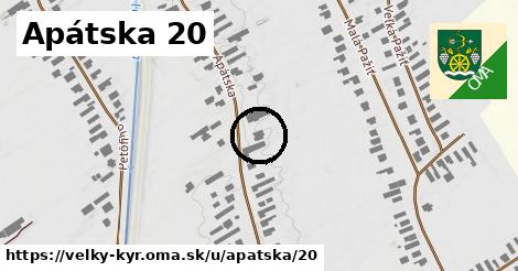 Apátska 20, Veľký Kýr