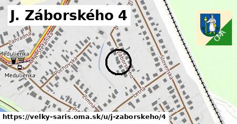 J. Záborského 4, Veľký Šariš