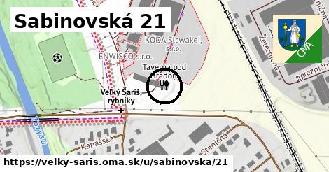 Sabinovská 21, Veľký Šariš