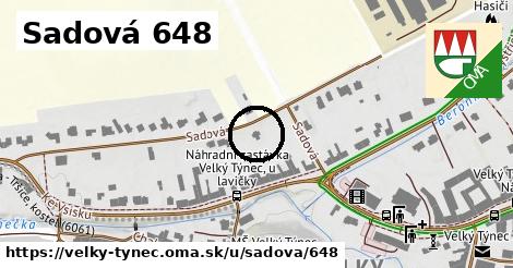 Sadová 648, Velký Týnec