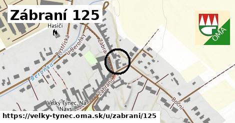 Zábraní 125, Velký Týnec