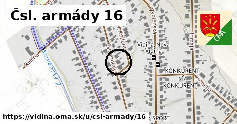 Čsl. armády 16, Vidiná